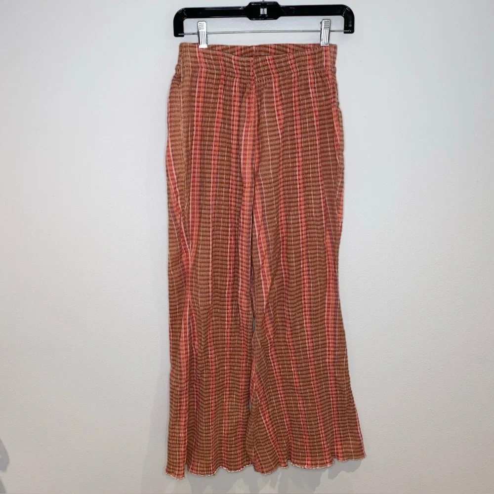 Free People Fine Line Slim Pull On Pants Size‎ XS Flared Boho Festival Stretchy